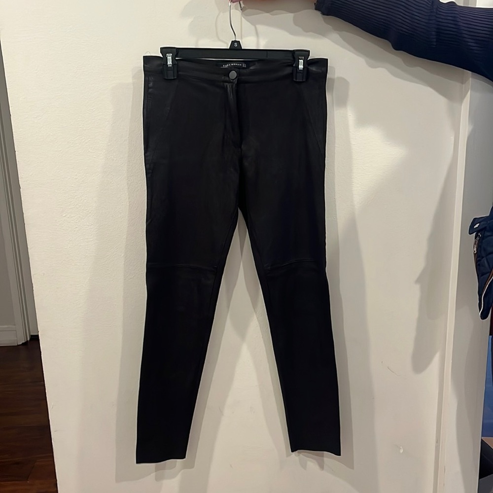 Zara Faux Leather Jeans